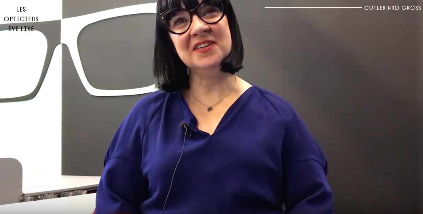 Marie Wilkinson, designer de la marque Cutler and Gross au Silmo 2019