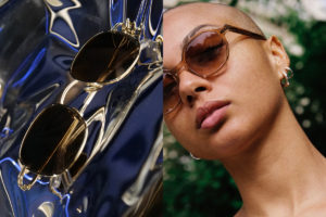 Amaury visuel une paire de lunettes de soleil et une femme avec des lunettes de soleil Lunettes de marques