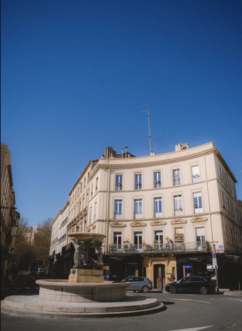 Vue de face du quartier de la Maison Chanard à Perpignan